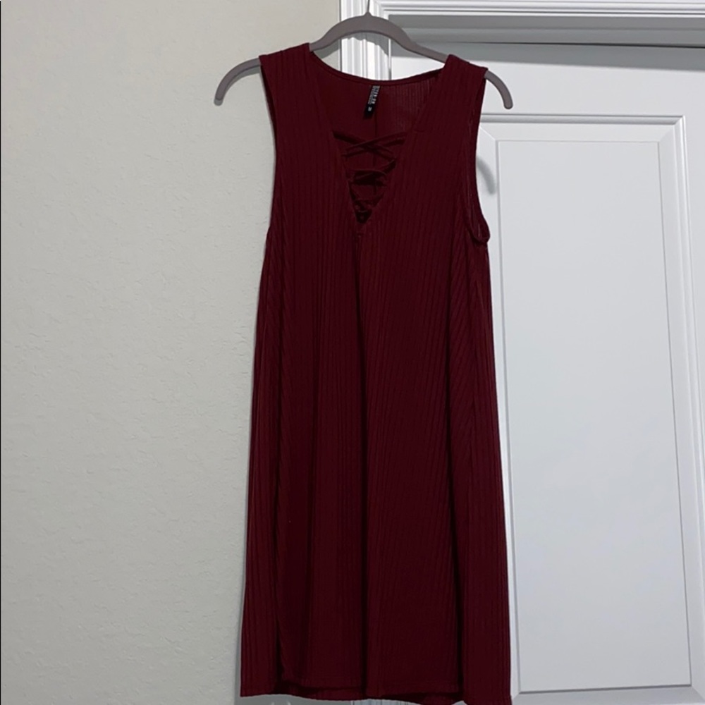 Cotton on tie front dress